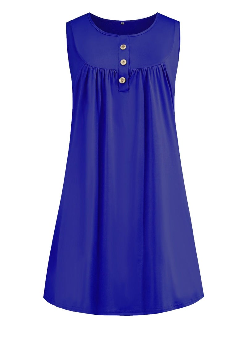 Loquat Fashion Simple Vest Casual Sleeveless Dress - Image 2