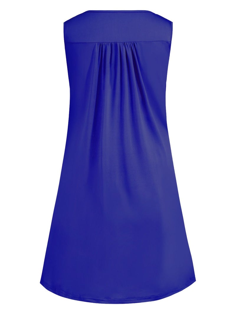 Loquat Fashion Simple Vest Casual Sleeveless Dress - Image 3