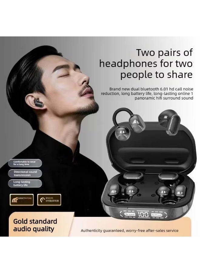 Abmkw Abmkw Headphone 2 Pairs Reverse Charging Hifi Stereo Comfort Fit For Music Couple Gifts Z160F9A0C351EA05904F3Z