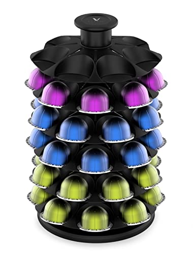 EVERIE Coffee Pod Organizer Holder Carousel Compatible with Nespresso Vertuoline Capsules, Holds 48 Pods, NRS02 - Image 3