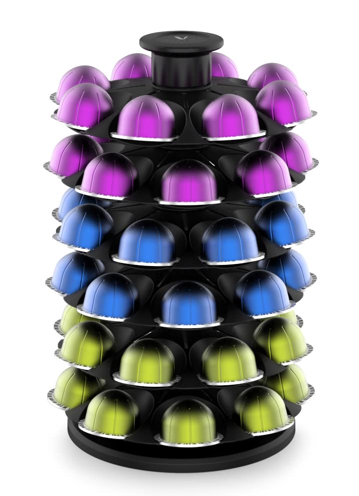 EVERIE Coffee Pod Organizer Holder Carousel Compatible with Nespresso Vertuoline Capsules, Holds 48 Pods, NRS02 - Image 4