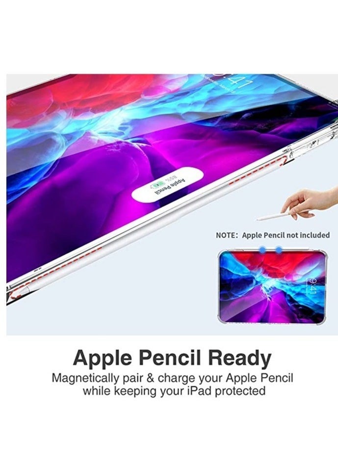 IAF Clear Shock Absorbing Flexible TPU Protective Cover Transparent Slim With Pencil For iPad Pro 12.9 inch Case 2021 (5th Gen) - Image 4