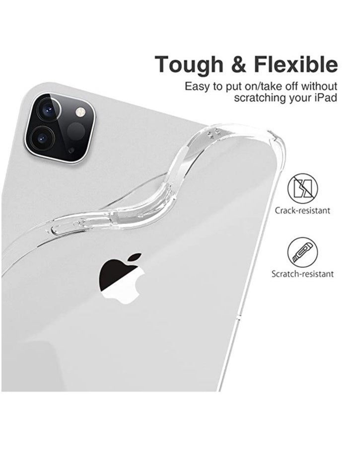 IAF Clear Shock Absorbing Flexible TPU Protective Cover Transparent Slim With Pencil For iPad Pro 12.9 inch Case 2021 (5th Gen) - Image 1