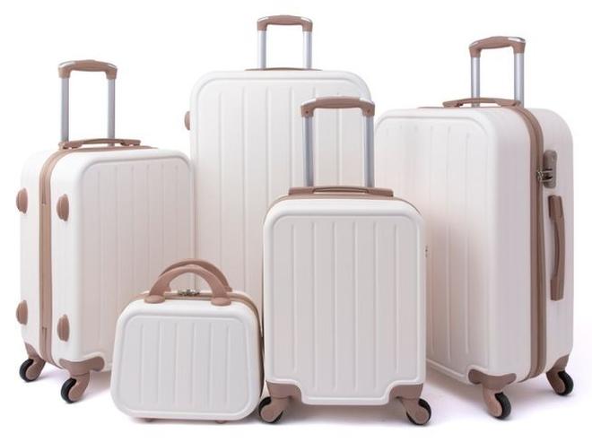 LIMRA Luggage Trolley Bags set of 5 Pcs Beige/Gold - Image 1