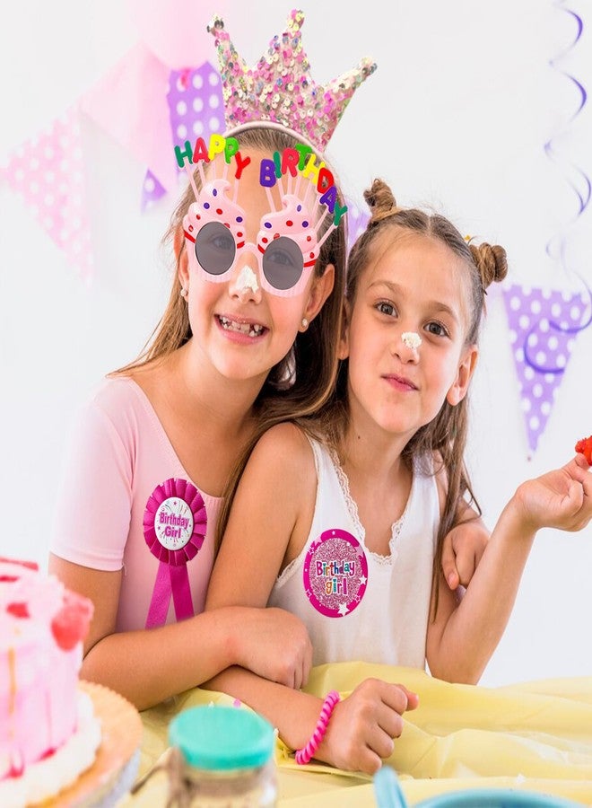 YumSur Personalised Birthday Party Dress-Up Set - Crown, Tiara, Birthday Girl Badge, Sash, Ribbon Medal for Girls, Kids, and Adults - Image 4