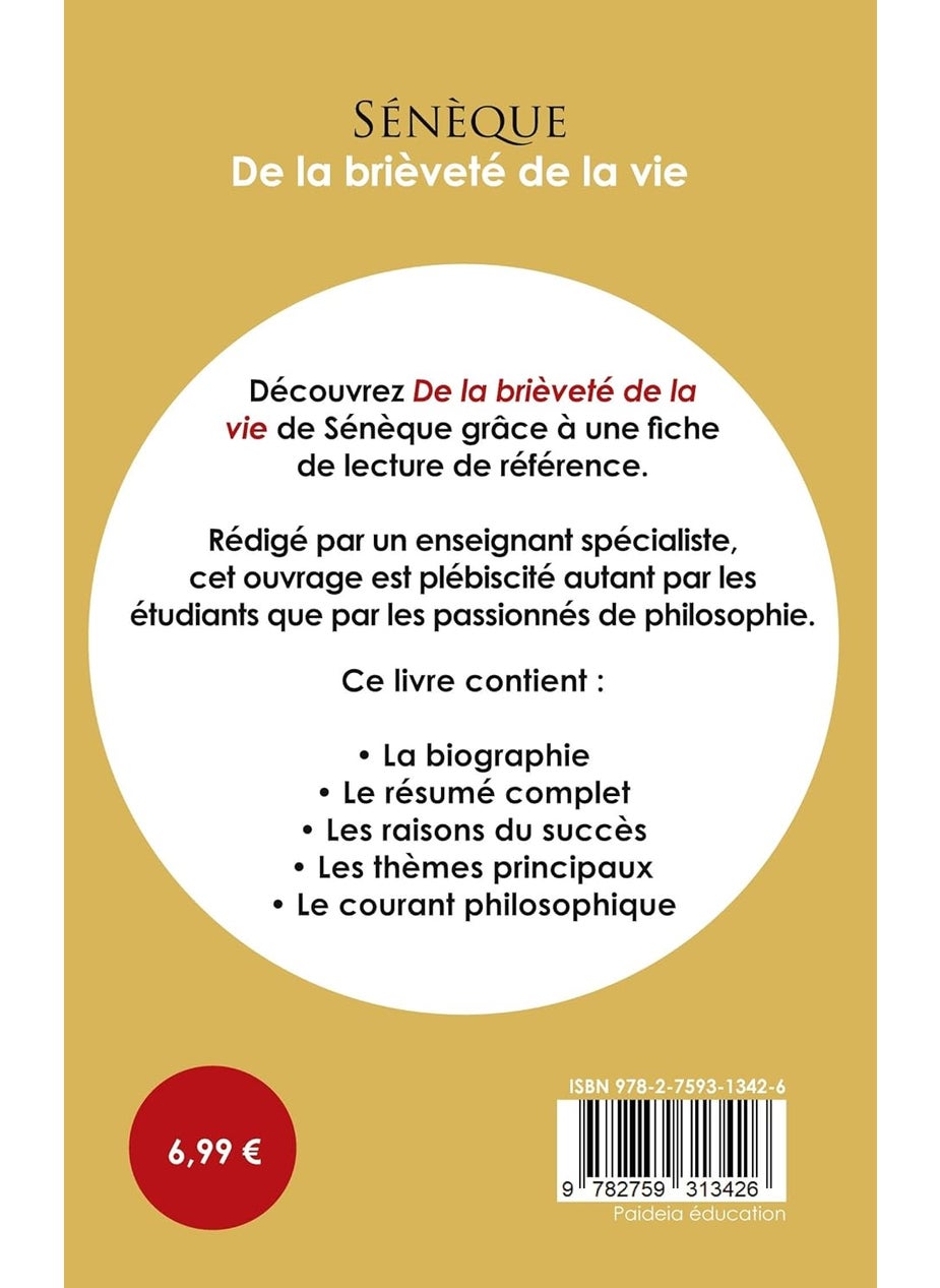 Fiche de lecture De la brièveté de la vie (Étude intégrale)  - Image 2