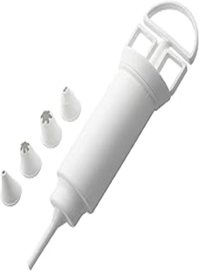 PEDRINI PEDRINI decorating icing pump with 4 nozzles - assorted colors - 0152