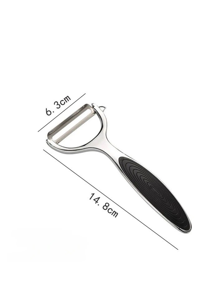 Aramu Vegetable Fruit Peeler for Kitchen Premium Stainless Steel Y Shape Swivel Peelers for Veggie, Potatoes, Carrot, Fruit, with Ergonomic Non-Slip Handle, Good Grip & Durable Premium  - Image 4