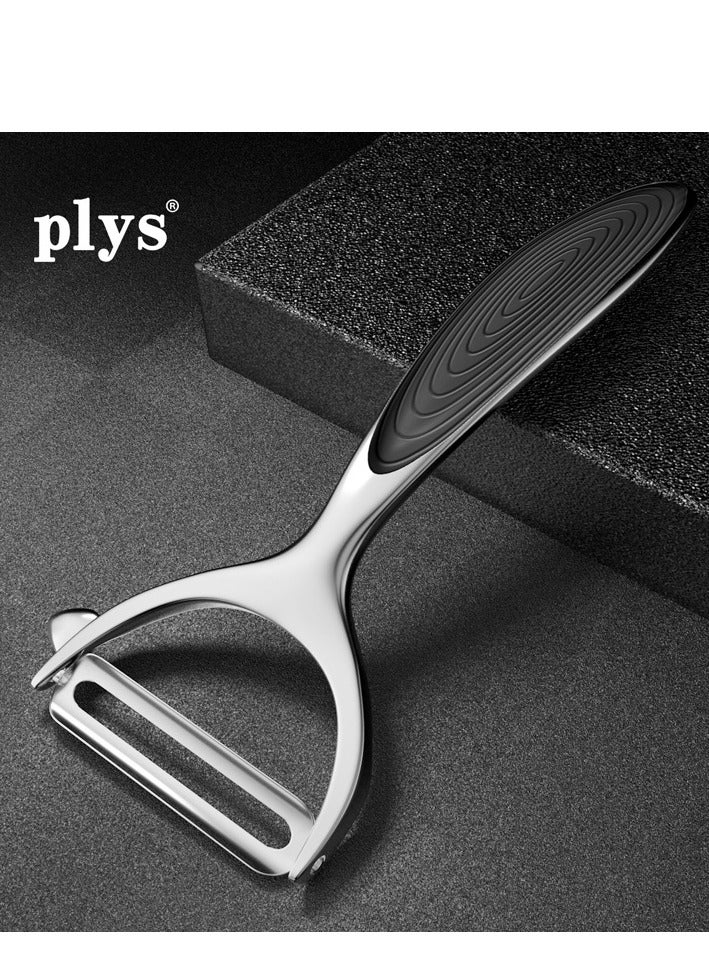 Aramu Vegetable Fruit Peeler for Kitchen Premium Stainless Steel Y Shape Swivel Peelers for Veggie, Potatoes, Carrot, Fruit, with Ergonomic Non-Slip Handle, Good Grip & Durable Premium  - Image 2