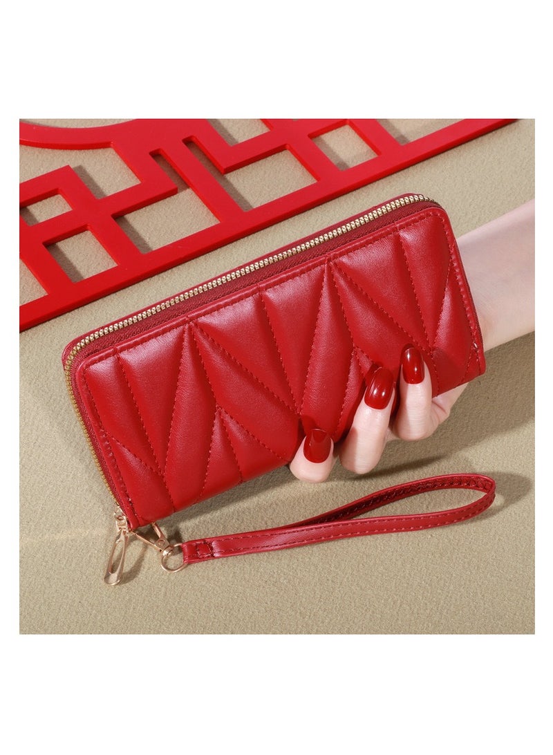 Ladies Purse PU Leather Clutch Coin Pouch Women Wallet. - Image 1