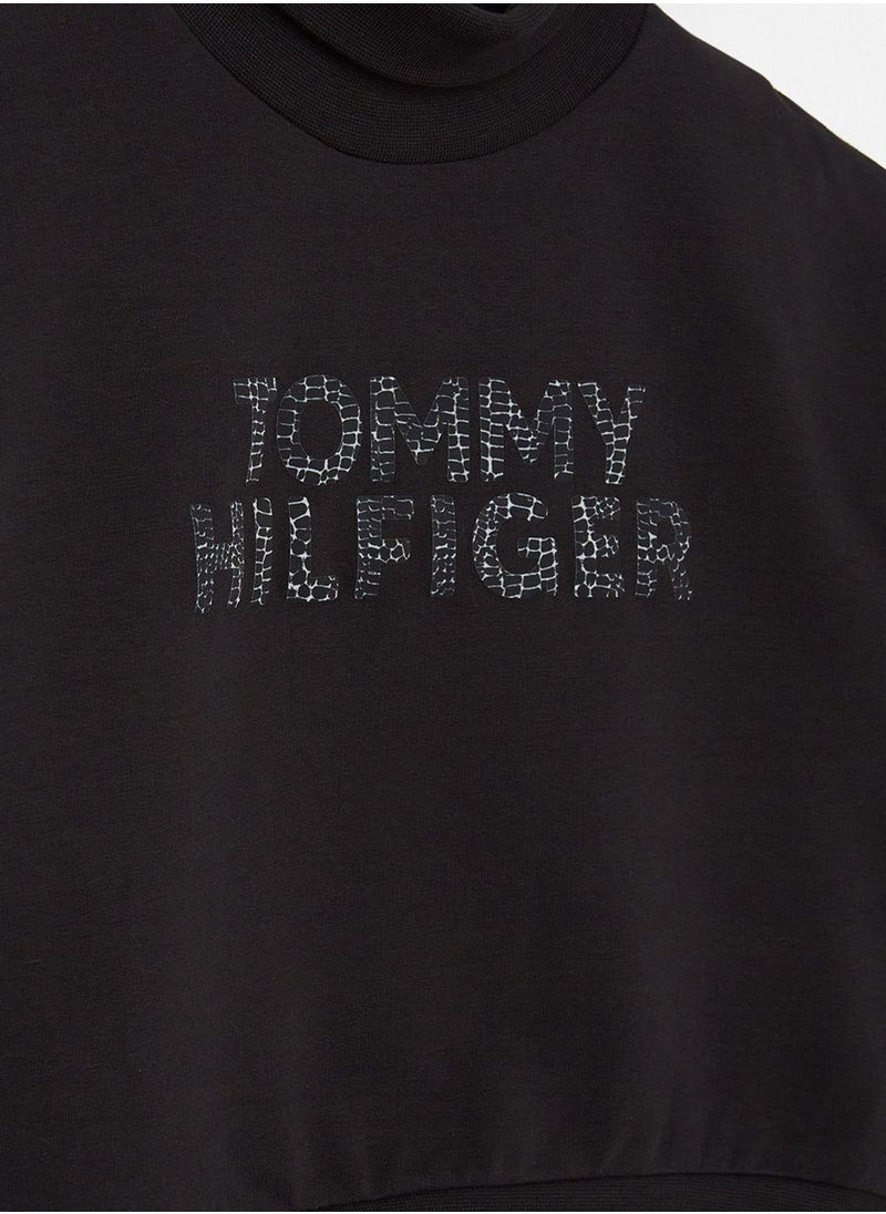 TOMMY HILFIGER - Kids Essential Roll Neck Sweatshirt - Image 1
