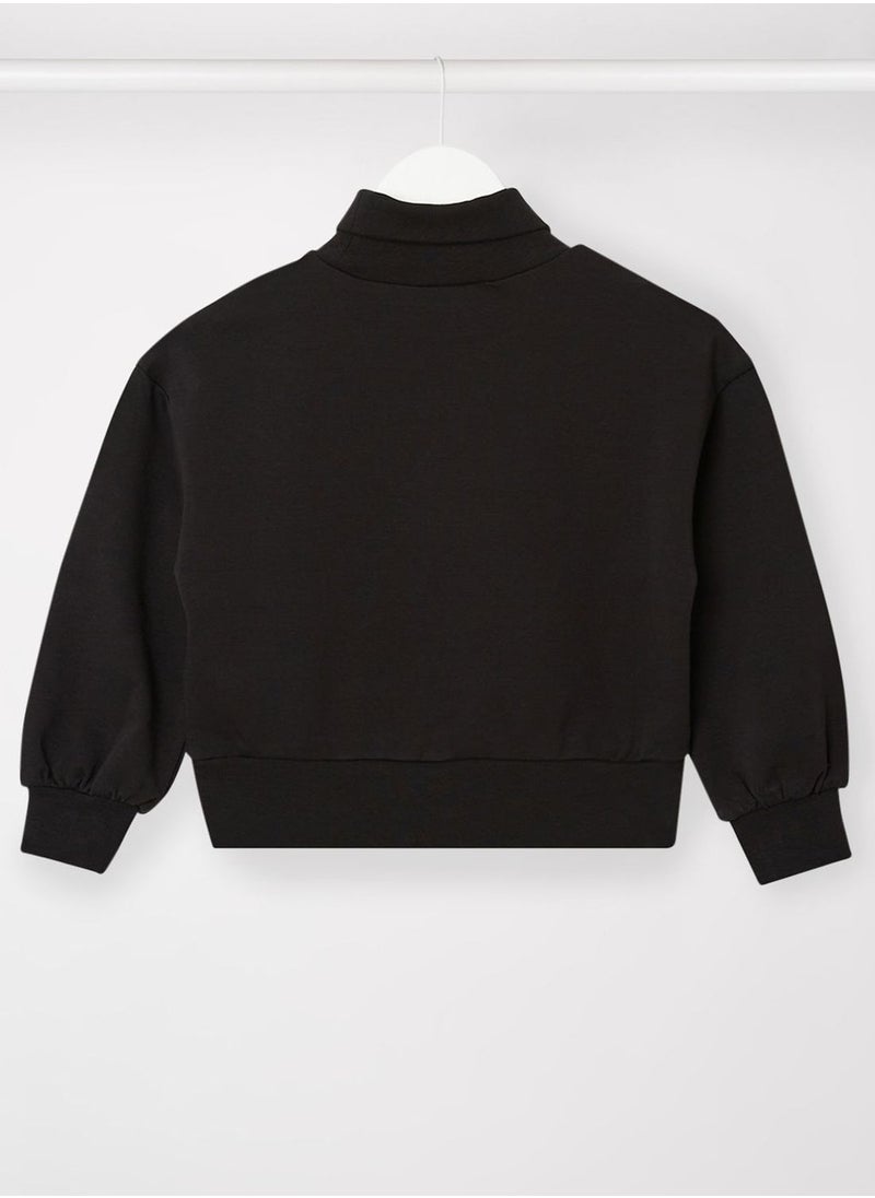 TOMMY HILFIGER - Kids Essential Roll Neck Sweatshirt - Image 1