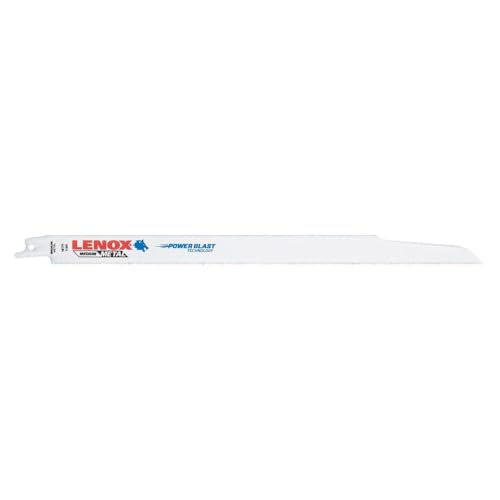 شفرة منشار مت reciprocating لقطع المعادن من LENOX مع تقنية Power Blast بيميتال 12 بوصة 18 TPI 25PK