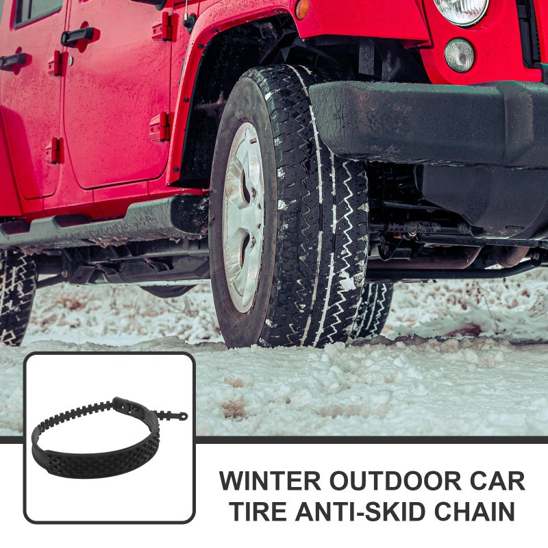 5pcs Car Snow Chains Emergency Anti- Tire Chains Winter Security Car Tire Chains - Image 2