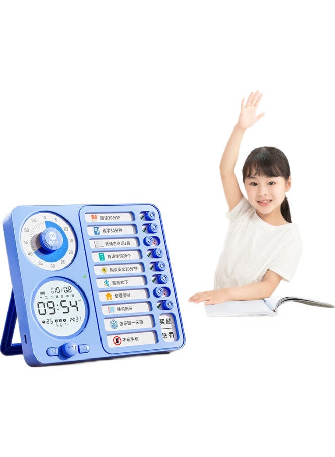 Cat Prince Mao Taizi Self-Discipline Check-In Tool, Student Summer Vacation Study Plan Schedule, Check-In Device, Visual Time Management Tool, Children'S Timer, Alarm Clock, Countdown Reminder, Check-In Book - Image 3