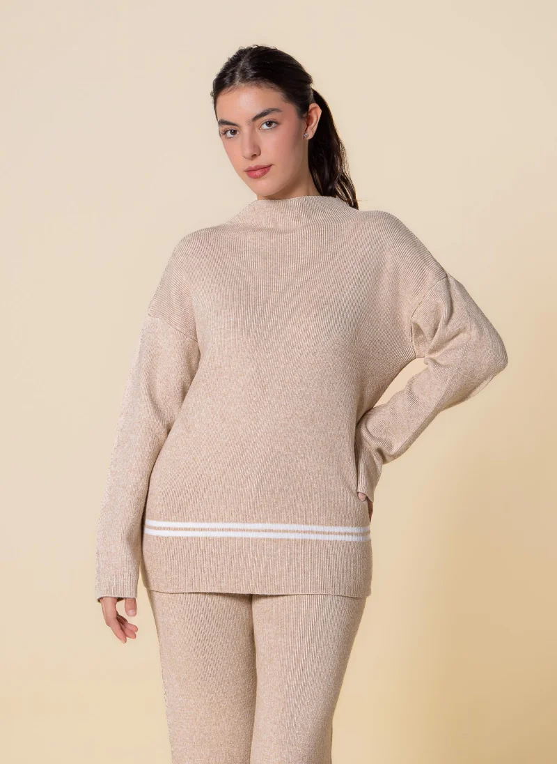 SHAPES DETAIL KNITTED SET