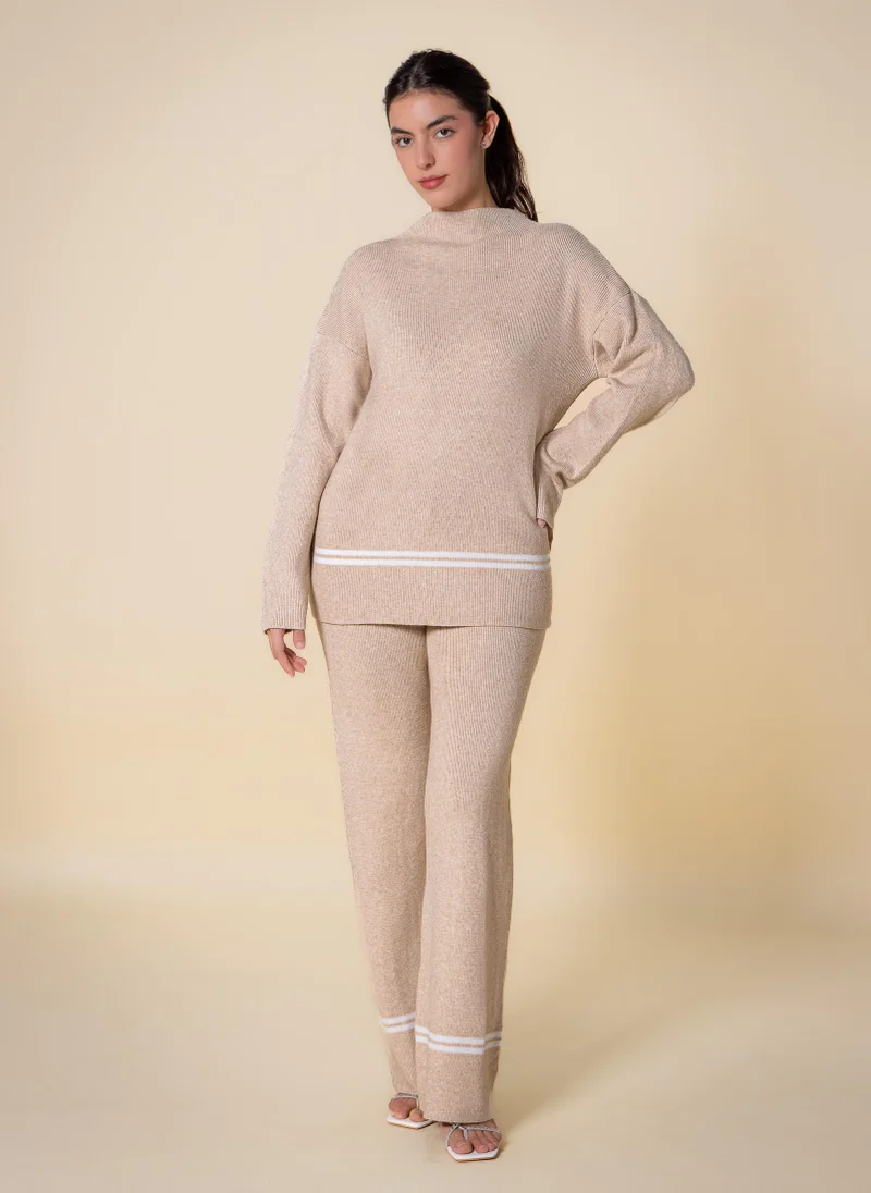 SHAPES DETAIL KNITTED SET