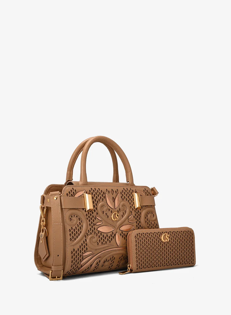 Carmen Steffens Premium Beige Camel Bag
