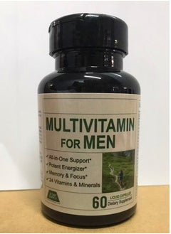 BIYODE Multivitamin for Men  Complete Mens Multivitamins  Multiminerals with Vitamin A C D B12  Iron  More Essential Vitamins for Men  Mens Vitamins for Energy Focus and Mens Health 60 Tablets  - Image 1