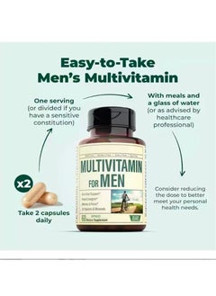BIYODE Multivitamin for Men  Complete Mens Multivitamins  Multiminerals with Vitamin A C D B12  Iron  More Essential Vitamins for Men  Mens Vitamins for Energy Focus and Mens Health 60 Tablets  - Image 4