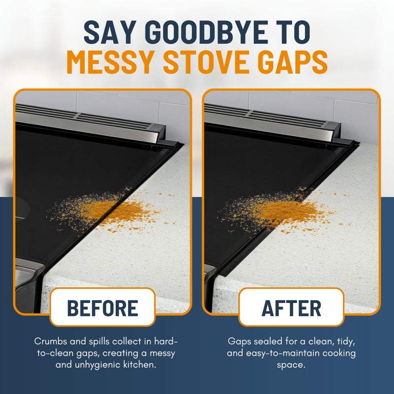Linda's Essentials Lindaâ€™s Essentials Stainless Steel Stove Gap Covers (2 Pack) Adjustable Length 13.8" to 27.5" Stove Gap Covers Stainless Steel, Steel Adjustable Stove Gap Covers, Counter, Oven & Stove Gap Filler - Image 4