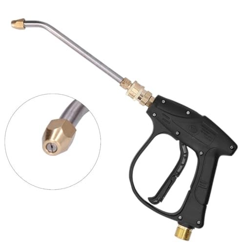 Fieldstar Premium Pressure Water Spray Universal Gun Nozzle (Suitable for STARQ, VANTRO, AIMEX, GAOCHENG, AGARO, Shakti) with long bend Nozzle (Black) - Image 1