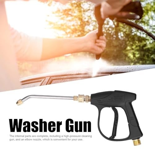 Fieldstar Premium Pressure Water Spray Universal Gun Nozzle (Suitable for STARQ, VANTRO, AIMEX, GAOCHENG, AGARO, Shakti) with long bend Nozzle (Black) - Image 5