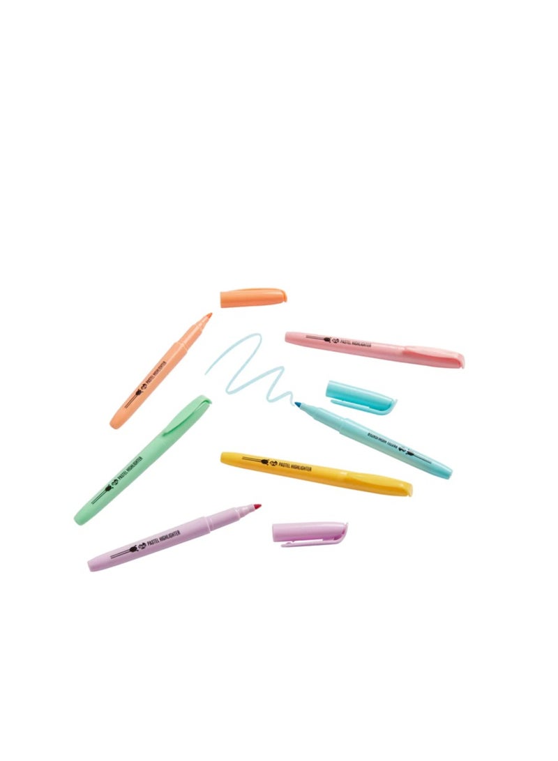 Tinc Pastel Colour Highlighter Set - 6 - Image 3