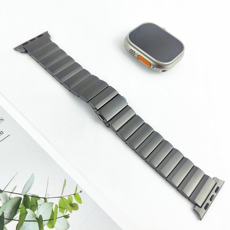 Bluejw Climber Titanium Watch Band for Apple Watch 49mm 45mm 44mm 42mm – Ultra Lightweight Luxury Metal Replacement Strap Compatible with Series 6 7 8 - Image 1