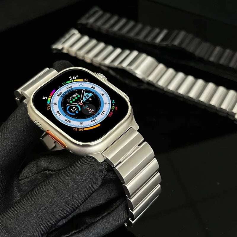Bluejw Climber Titanium Watch Band for Apple Watch 49mm 45mm 44mm 42mm – Ultra Lightweight Luxury Metal Replacement Strap Compatible with Series 6 7 8 - Image 3