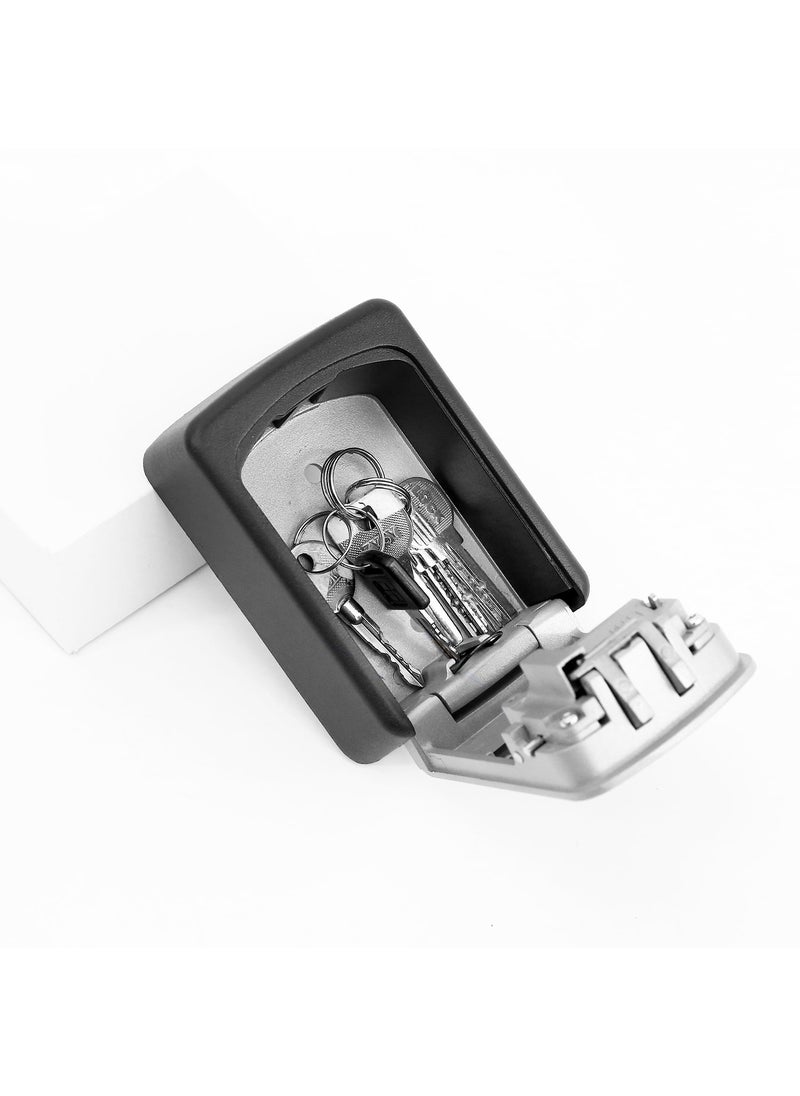 Ohuhu - Ohuhu Key Lock Box Storage Wall Mount 4Digit Combination Key Safe Lock Box for Outside House Car Keys Resettable Code Weatherproof Indoor Outdoor with Mounting Kit Ideal for Home - Image 1