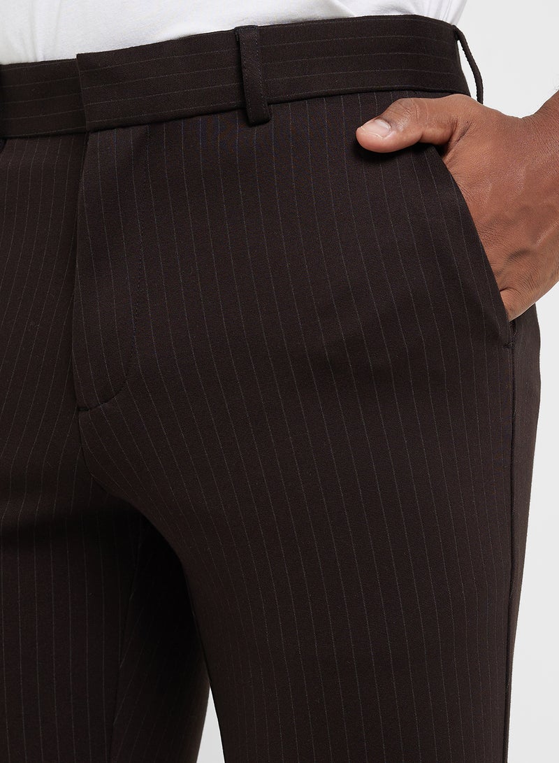 Robert Wood Striped Formal Pants - Image 4