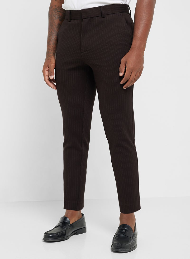 Robert Wood Striped Formal Pants - Image 1