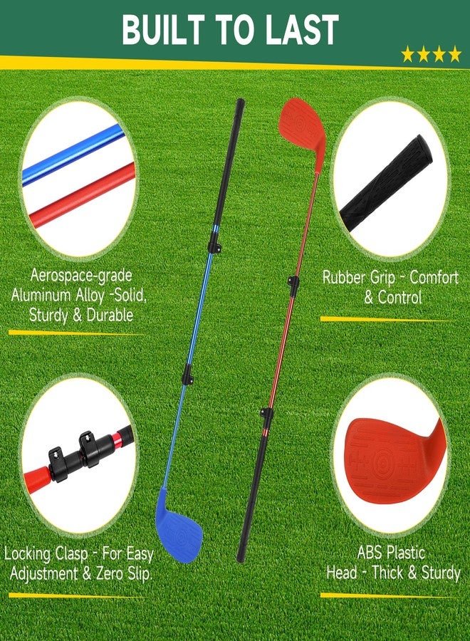 CWLAKON Golf Club Adjustable Length with Oversize Head for Backyard Golf Game, Yard Golf Games Club for Toddlers Junior Adults Family, Plastic Golf Club for Hit Plastic Foam Golf Balls in Grass, Parks, Yards - Image 5