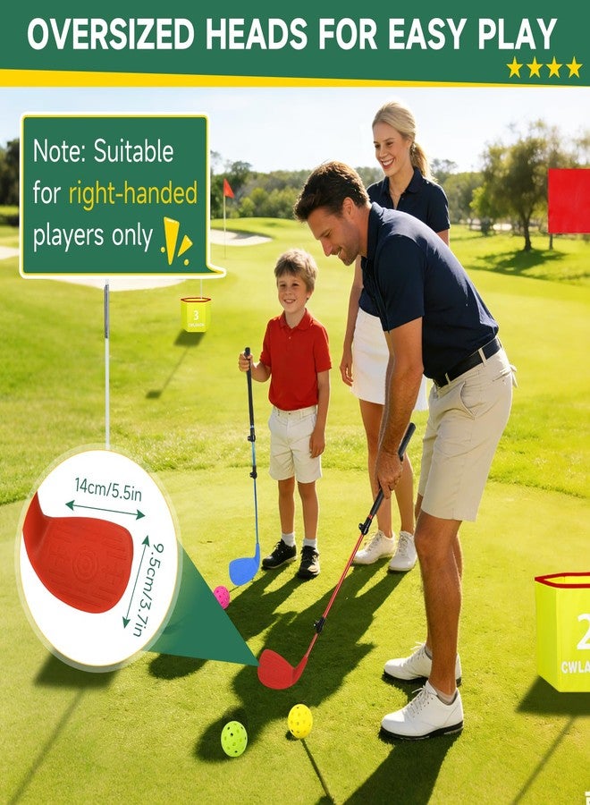 CWLAKON Golf Club Adjustable Length with Oversize Head for Backyard Golf Game, Yard Golf Games Club for Toddlers Junior Adults Family, Plastic Golf Club for Hit Plastic Foam Golf Balls in Grass, Parks, Yards - Image 4