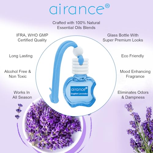 Airance Car Air Freshener | Hanging Car Air Freshener | Car Perfume | Car Aroma Diffuser - Lavender - Image 2