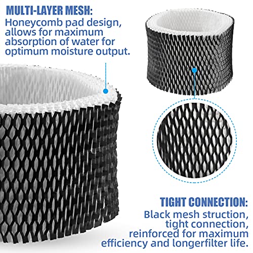 XIMOON HWF62 Humidifier Filter A Replacement for Holmes & Sunbeam Humidifier Models HM1701, SCM1702, HM1761, HM1300 & HM1100; Compare to Part # HWF62, HWF62CS,HWF62D (4) - Image 2