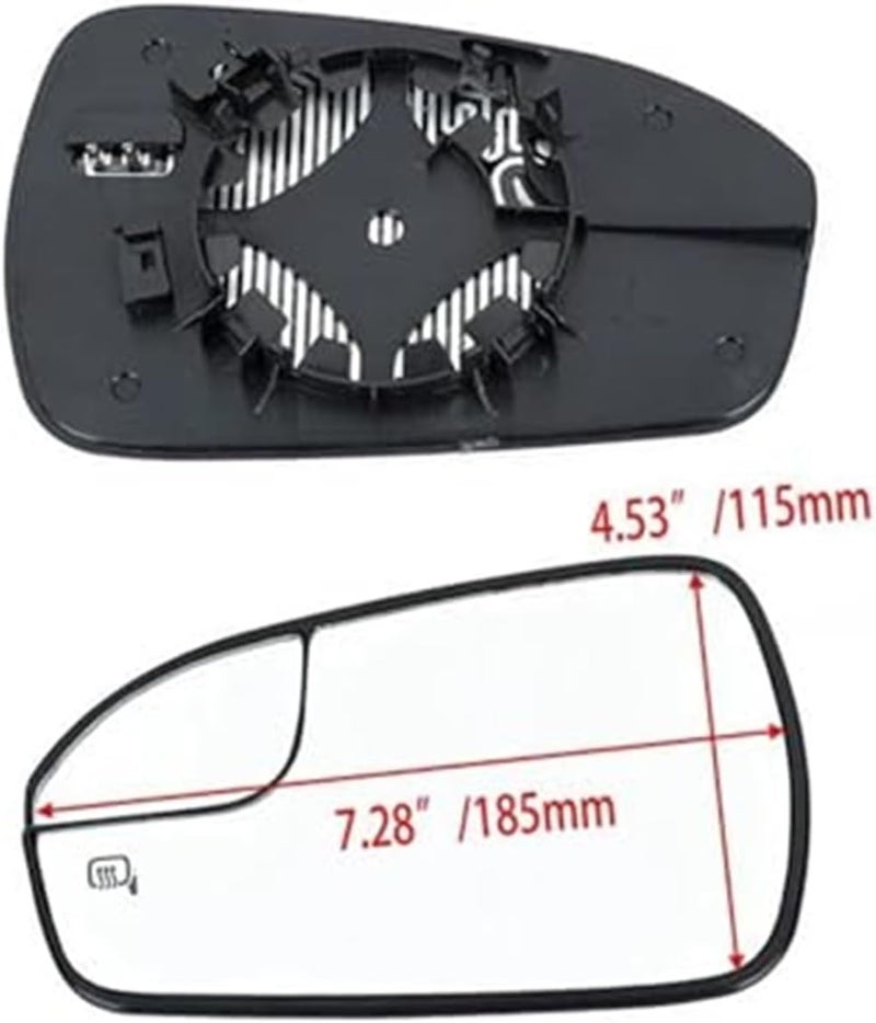 Wivplex Heated Side Mirror Glass for Fusion 2013-2020 - Image 4