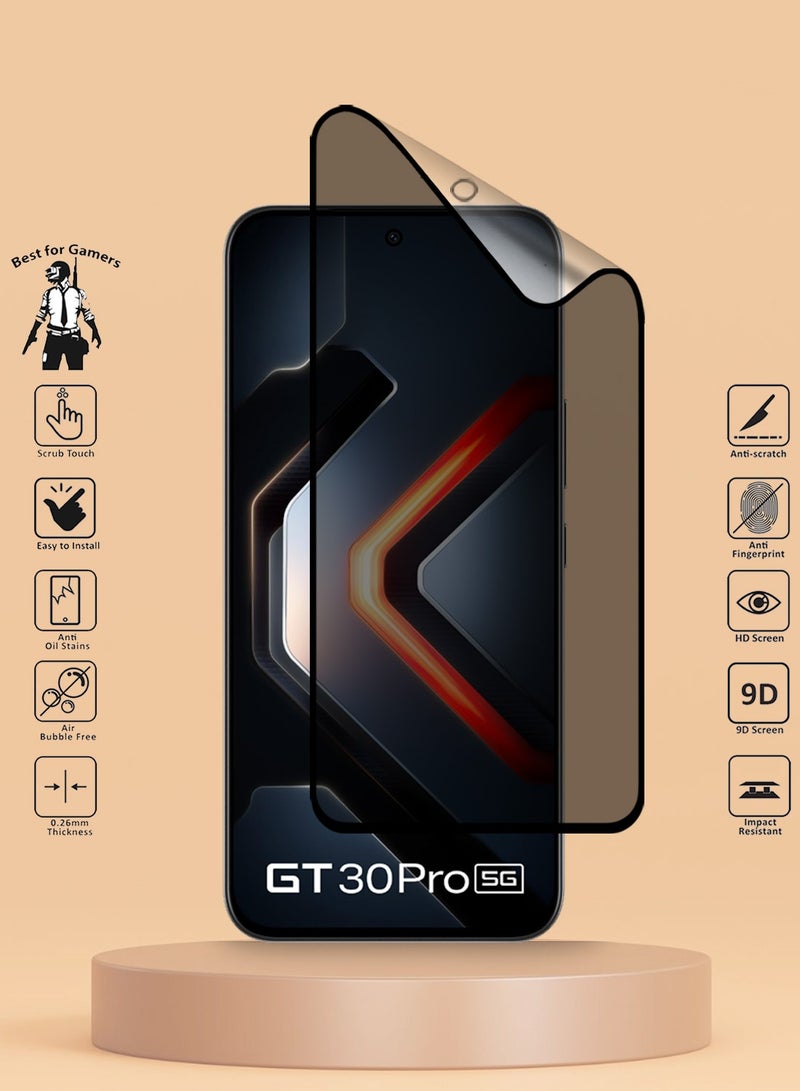 Techie 2 Pack Full Cover Matte Ceramic Privacy Screen Protector for Infinix GT 30 Pro 5G – Anti Fingerprint, Bubble Free Easy Installation - Image 2