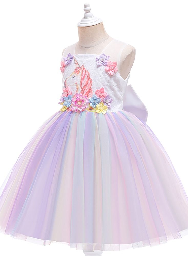 Loquat Sequins Snow White Bubble sleeve Princess dress  - Image 3
