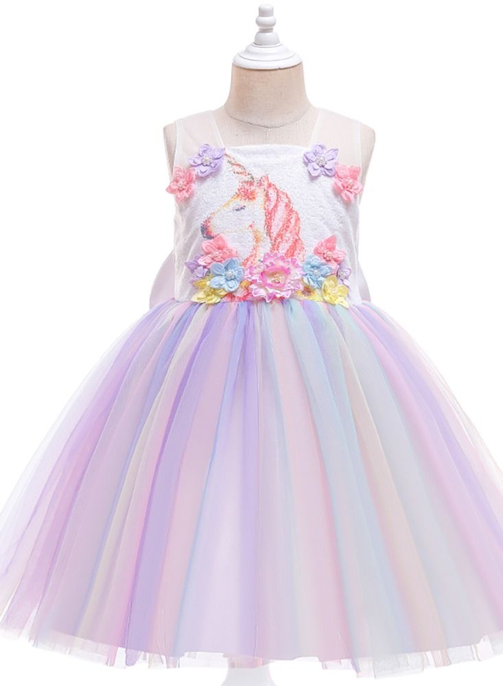 Loquat Sequins Snow White Bubble sleeve Princess dress  - Image 1