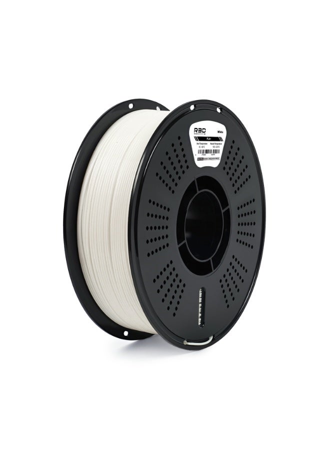 R3D PLA+ 3D Printer Filament White 1.75mm, 0-370 mm/s High-Speed Printing, Dimensional Accuracy +/- 0.02mm, 1KG (2.2lbs) Plastic Spool 3D Printing Filament - Image 3