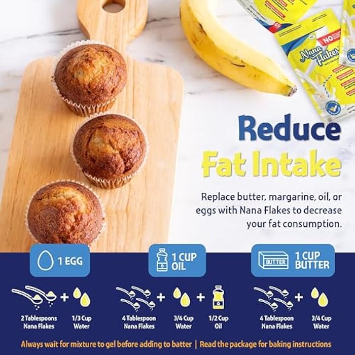 Nutritional Designs Nana Flakes 100% Natural Banana Powder, Digestive Support - Source of Potassium & Fiber - Substitute for Eggs, Butter, or Oil in Baking (2LB Bag) - Image 4