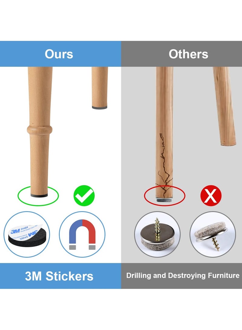 SYOSI 3 Rolls Furniture Pad Floor Protectors for Furniture Feet Felt Pads Tailorable Felt Pad Furniture Pad DIY Furniture Felt Pads for Chair Feet Legs Tiled Cabinet Hardwood Floor Protectors - Image 3