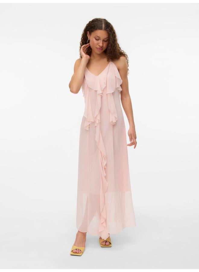 VERO MODA Ruffled Chiffon Dress  - Image 4