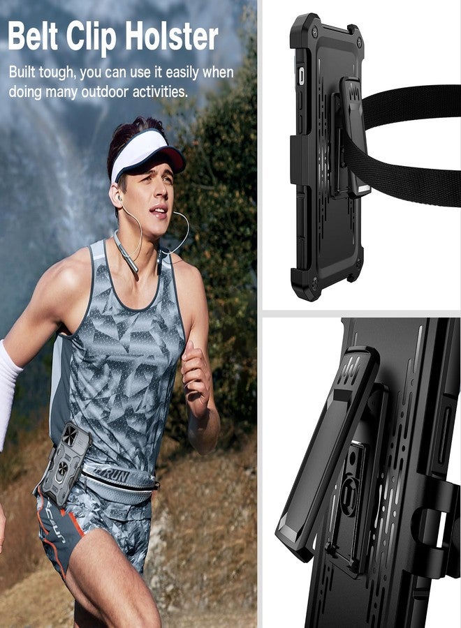 VEGO for iPhone 14 Pro Max Case, Slide Camera Cover & Belt Clip Holster & Magnetic 360°Ring Kickstand Military Grade Heavy Duty Protection Cover for iPhone 14 Pro Max 6.7"- Dark Grey - Image 4