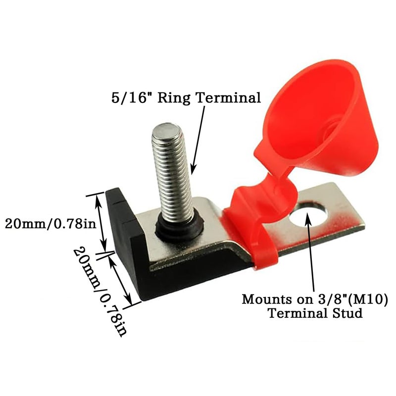 BOJACK MRBF Terminal Fuse Block 125 AMP Marine Rated Battery Fuse 58V DC Max IP66 Waterproof Fuse Holder 125A - Image 4