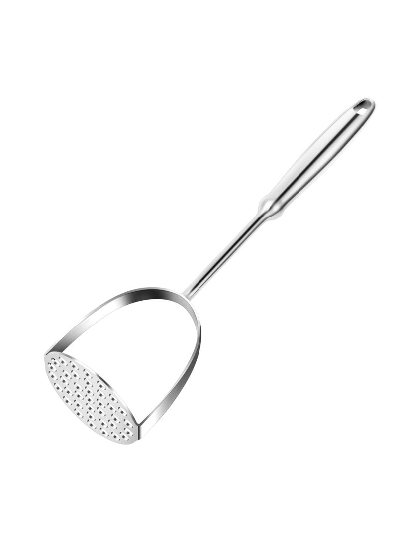 Excefore Heavy Duty Stainless Steel Potato Masher, Professional Integrated Masher Kitchen Tool & Food Masher Potato Smasher, with Long Handle, Perfect for Bean, Vegetable, Fruits, Avocado, Meat - Image 1
