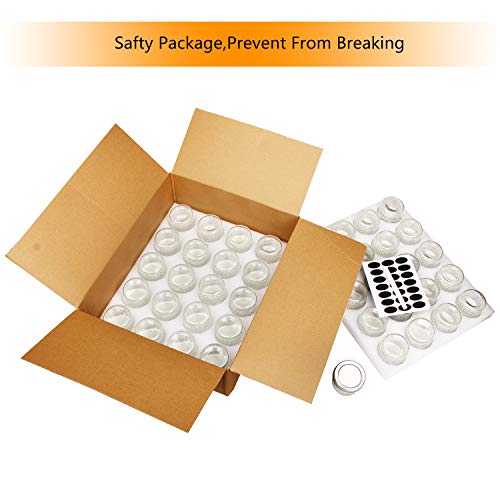 Accguan Mini Mason Glass Canning Jars,4 OZ Jelly Jars With Regular Lids（Silver,Ideal for Honey,Jam,Wedding Favors,Shower Favors,Small Pice Jars 40 PACK - Image 5