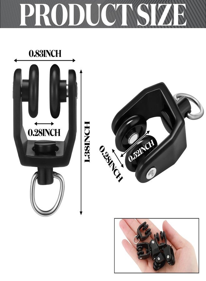 Jetec 50 Pcs Curtain Track Rollers Bulk Ceiling Curtain Track Hooks Flexible Bendable Clips 11 mm White Plastic Drapery Rail Gliders with Hooks for Shower Window (Black) - Image 2